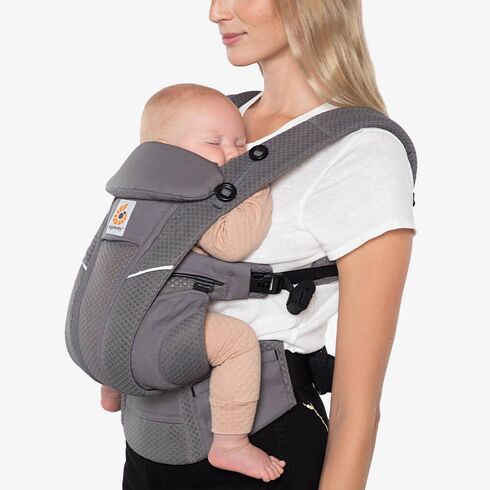 Marsupiu OMNI Breeze Ergobaby Graphite Grey, Culoare: Gri,poza 5