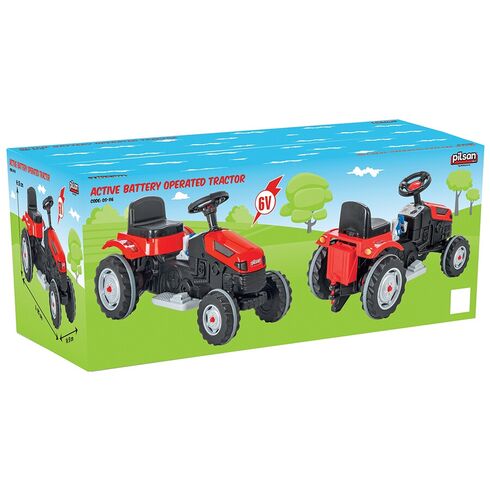Tractor electric Pilsan Active 05-116 red, Culoare: Rosu, Capacitate acumulator: 6V,poza 4