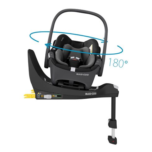 Scaun Auto I-Size Pebble 360 + Baza FamilyFix 360 Maxi-Cosi Essential Black, Culoare: Gri/Negru, Grupa: 0-13kg (0 luni - 12 luni),poza 2  - ExclusivMAG.ro Scaun Auto I-Size Pebble 360 + Baza FamilyFix 360 Maxi-Cosi Essential Black, Culoare: Gri/Negru, Grupa: 0-13kg (0 luni - 12 luni),poza 2