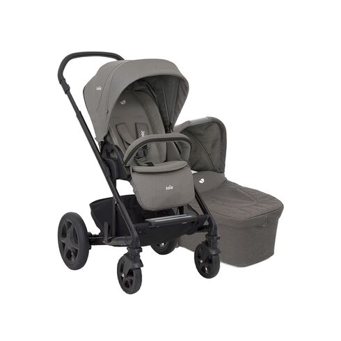 Carucior multifunctional Joie Chrome DLX 2 in 1, Foggy Gray, Culoare: Gri