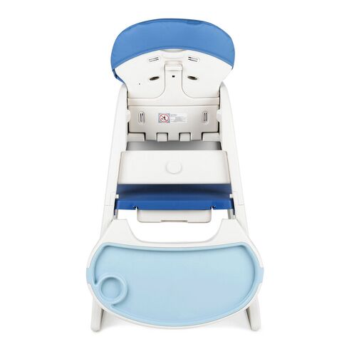 Scaun de masa transformabil Juju Eat&Play V2, Albastru, Culoare: Albastru,poza 4