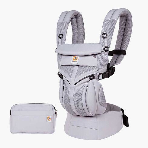 Marsupiu Omni 360 Cool Air Mesh Lilac Grey Ergobaby  - ExclusivMAG.ro
