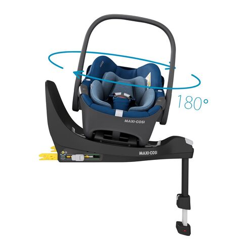 Scaun Auto I-Size Pebble 360 + Baza FamilyFix 360 Maxi-Cosi Essential Blue, Culoare: Albastru, Grupa: 0-13kg (0 luni - 12 luni),poza 2  - ExclusivMAG.ro Scaun Auto I-Size Pebble 360 + Baza FamilyFix 360 Maxi-Cosi Essential Blue, Culoare: Albastru, Grupa: 0-13kg (0 luni - 12 luni),poza 2