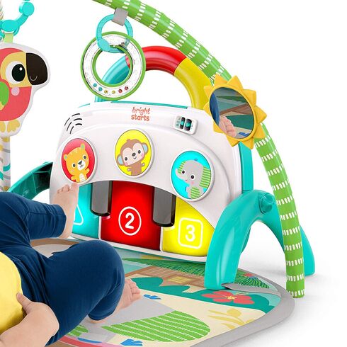 Salteluta de activitati 4 in 1 Bright Starts Groovin' Kicks Tropical Safari,poza 8