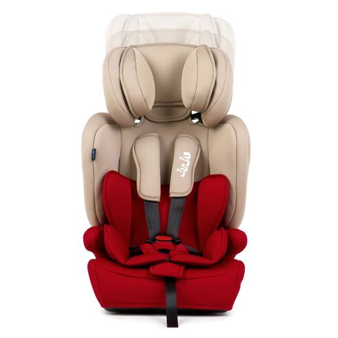 Scaun Auto Juju Safe Rider, Bej-Bordo, Culoare: Crem, Grupa: 9-36kg (9 luni - 12 ani),poza 5
