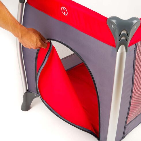 Patut pliant aluminiu 2 niveluri Juju Sweet Naps, Rosu-Gri, Culoare: Gri/Rosu - poza 6 - ExclusivMAG.ro