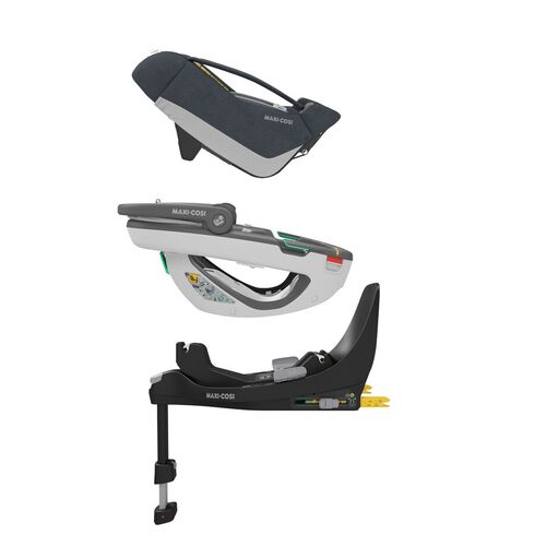 Cos Auto I-Size Coral 360 + Baza FamilyFix 360 Maxi-Cosi Essential Graphite, Culoare: Gri/Negru, Grupa: 0-13kg (0 luni - 12 luni) - poza 6 - ExclusivMAG.ro