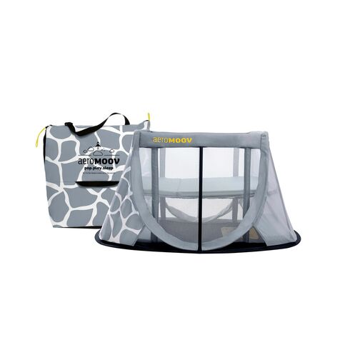 Patut Pliant Pop Up Aeromoov Giraph Sky, Culoare: Gri deschis, Dimensiuni: 120x60,poza 3  - ExclusivMAG.ro Patut Pliant Pop Up Aeromoov Giraph Sky, Culoare: Gri deschis, Dimensiuni: 120x60,poza 3