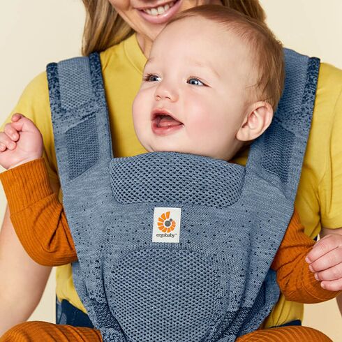 Marsupiu Ergobaby Aerloom Ocean Blue, Culoare: Albastru - poza 3 - ExclusivMAG.ro