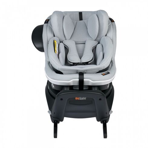 Scaun auto rotativ BeSafe iZi Turn B i-Size - Peak Mesh, Culoare: Gri deschis, Grupa: 0-18kg (0 luni - 4 ani),poza 4  - ExclusivMAG.ro Scaun auto rotativ BeSafe iZi Turn B i-Size - Peak Mesh, Culoare: Gri deschis, Grupa: 0-18kg (0 luni - 4 ani),poza 4