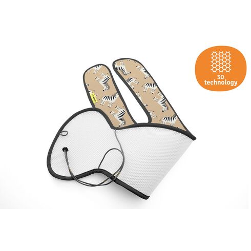 Protectie Antitranspiratie Scaun Auto GR 2-3 (w-legs) BBC Organic Zebra's Aeromoov,poza 4