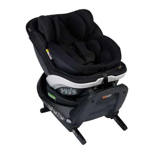 Scaun auto rotativ BeSafe iZi Turn B i-Size - Premium Black Car Interior, Culoare: Negru, Grupa: 0-18kg (0 luni - 4 ani)
