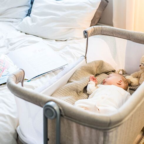 Patut Bebelusi Fibi, Momi, Beige, Culoare: Crem,poza 5