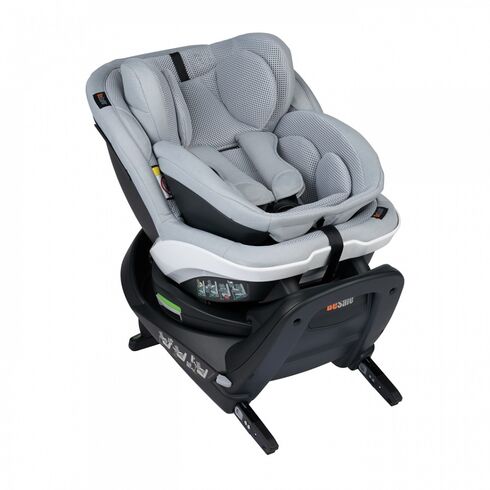 Scaun auto rotativ BeSafe iZi Turn B i-Size - Peak Mesh, Culoare: Gri deschis, Grupa: 0-18kg (0 luni - 4 ani)