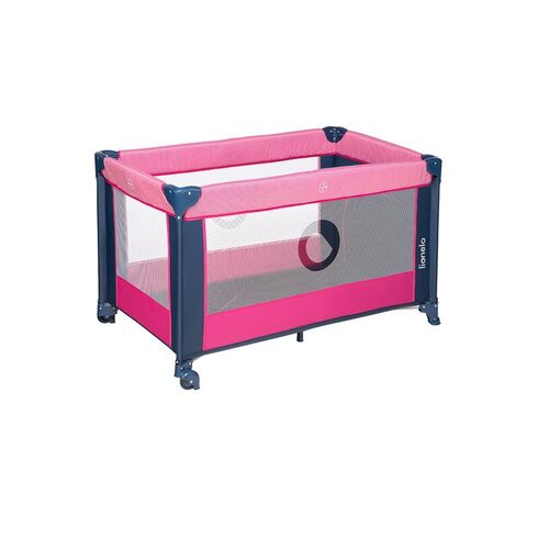 Patut pliant cu un nivel Lionelo Stefi Rose din Metal, Poliester, 120x60 cm, Roz, Culoare: Roz, Dimensiuni: 120x60 - poza 6 - ExclusivMAG.ro