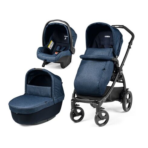 Carucior 3 in 1 Peg Perego Book 51 Titania Primoviaggio SL, 0-22 kg, Futura Indigo, Bleumarin, Culoare: Albastru  - ExclusivMAG.ro