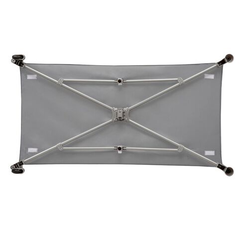 Patut pliant cu un nivel Lionelo Stefi Concrete din Metal, Poliester, 120x60 cm, Gri, Culoare: Gri, Dimensiuni: 120x60,poza 9