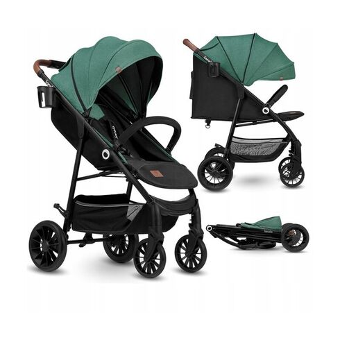 Carucior sport Lionelo Zoey Cadru din aluminiu, Verde, Culoare: Verde,poza 2