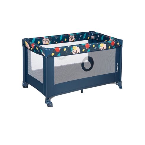 Patut pliant cu un nivel Lionelo Stefi Navy din Metal, Poliester, 120x60 cm, Albastru, Culoare: Albastru, Dimensiuni: 120x60,poza 5