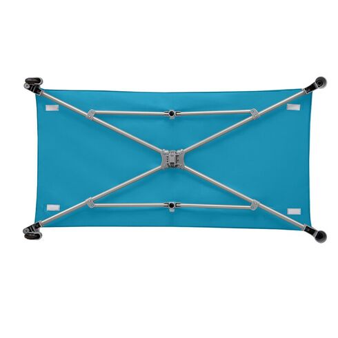 Patut pliant cu un nivel Lionelo Stefi din Metal, Poliester, 120x60 cm, Turquoise, Culoare: Turquoise, Dimensiuni: 120x60,poza 9