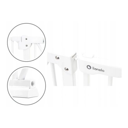 Poarta siguranta Lionelo Truus Slim, White, Culoare: Alb,poza 7