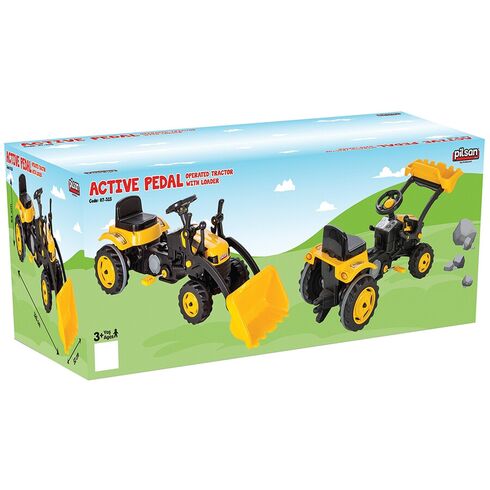 Tractor cu pedale Pilsan Active with Loader 07-315 yellow, Culoare: Galben,poza 6