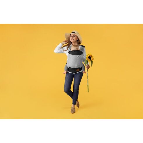 Marsupiu 2 in 1 Lionelo Margareet, Wave, Culoare: Gri,poza 7