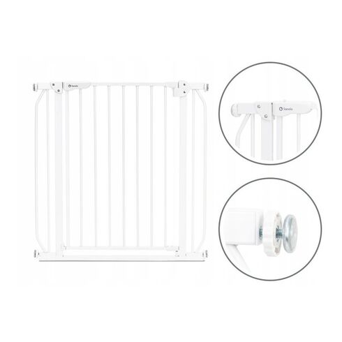 Poarta siguranta Lionelo Truus Slim, White, Culoare: Alb,poza 6