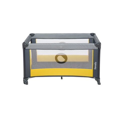 Patut pliant cu un nivel Lionelo Stefi Lemon din Metal, Poliester, 120x60 cm, Galben, Culoare: Galben, Dimensiuni: 120x60,poza 5
