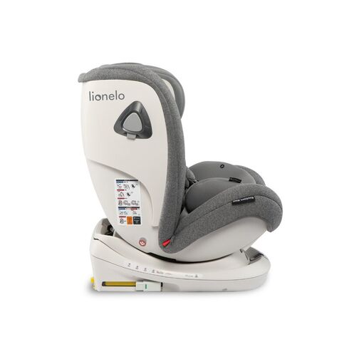 Scaun auto Isofix Lionelo Bastiaan RWF rotativ 360 grade 0-36 kg Stone, Culoare: Gri deschis, Grupa: 0-36kg (0 luni - 12 ani),poza 5