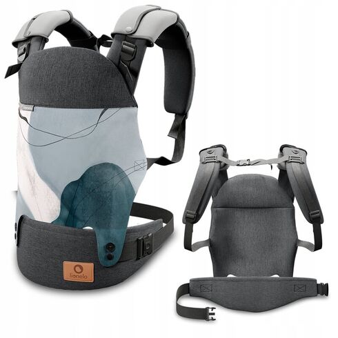Marsupiu 2 in 1 Lionelo Margareet, Q Essence, Culoare: Gri/Negru