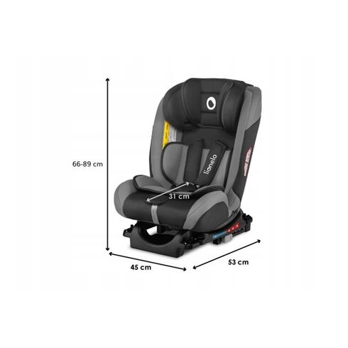 Scaun auto Lionelo Sander, cu prindere Isofix pe ambele parti, 0-36 kg, Grey, Grupa: 0-36kg (0 luni - 12 ani), Culoare: Gri,poza 8