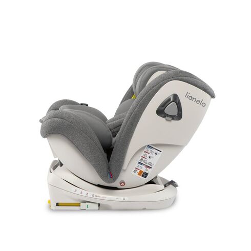Scaun auto Isofix Lionelo Bastiaan RWF rotativ 360 grade 0-36 kg Stone, Culoare: Gri deschis, Grupa: 0-36kg (0 luni - 12 ani),poza 6