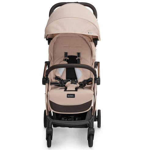 Carucior Leclerc Influencer Sand Chocolate, Culoare: Crem, Model: sport,poza 3  - ExclusivMAG.ro Carucior Leclerc Influencer Sand Chocolate, Culoare: Crem, Model: sport,poza 3