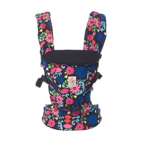 Marsupiu Omni 360 French Bull Flores Ergobaby, Culoare: Multicolor  - ExclusivMAG.ro