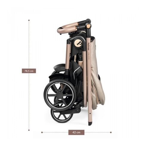 Carucior 3 in 1 Peg Perego Veloce, Lounge, 0 - 22 kg, Mon Amour, Bej / Roz, Culoare: Roz,poza 7