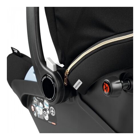 Carucior 3 in 1 Peg Perego Veloce, Lounge, 0 - 22 kg, Graphic Gold, Negru / Bej, Culoare: Crem,poza 15