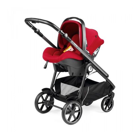 Carucior 3 in 1 Peg Perego Veloce, Primoviaggio SL, 0 - 22 kg, Red Shine, Rosu, Culoare: Rosu,poza 5