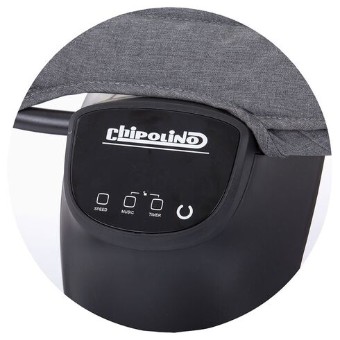 Leagan electric Chipolino Yoga asphalt, Culoare: Gri,poza 9