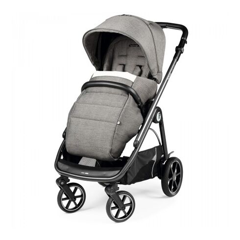 Carucior 3 in 1 Peg Perego Veloce, Lounge, 0 - 22 kg, City Grey, Gri / Alb, Culoare: Alb/Gri,poza 4