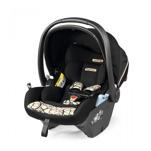 Carucior 3 in 1 Peg Perego Veloce, Lounge, 0 - 22 kg, Graphic Gold, Negru / Bej, Culoare: Crem,poza 7
