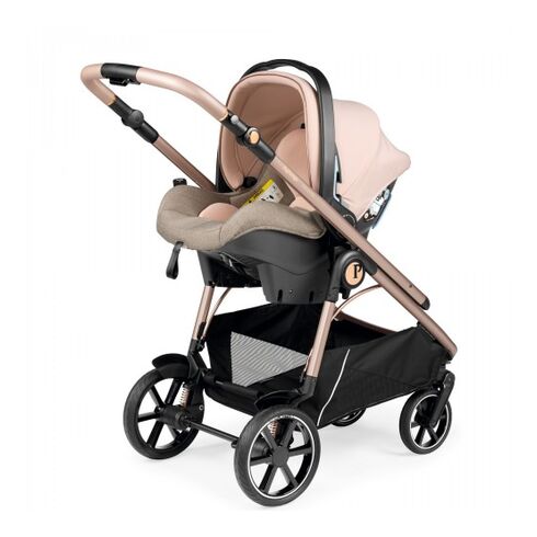 Carucior 3 in 1 Peg Perego Veloce, Primoviaggio SL, 0 - 22 kg, Mon Amour, Bej / Roz, Culoare: Roz,poza 5