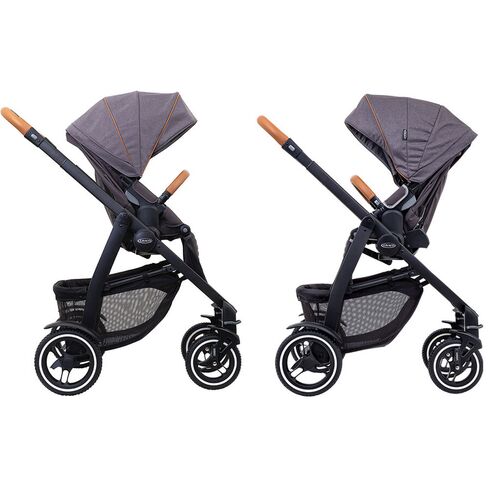 Carucior Graco Evo XT Iron, Culoare: Gri,poza 5  - ExclusivMAG.ro Carucior Graco Evo XT Iron, Culoare: Gri,poza 5