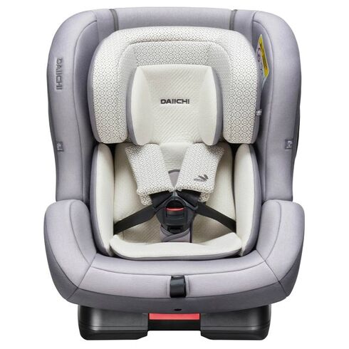 Scaun Auto First7 Plus Organic Grey, Belt, Daiichi, Culoare: Alb/Gri, Grupa: 0-25kg (0 luni - 7 ani)