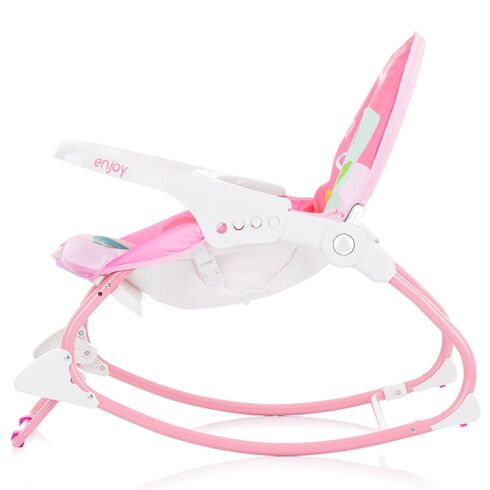 Scaunel balansoar Chipolino Enjoy pink, Culoare: Roz,poza 3