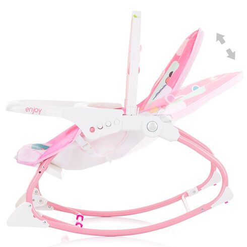 Scaunel balansoar Chipolino Enjoy pink, Culoare: Roz,poza 5