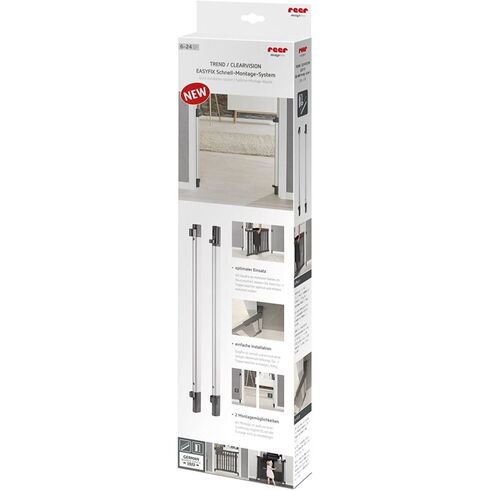 Sistem de instalare rapida EasyFix pentru porti de siguranta extensibile DesignLine, aluminiu, Reer 46051,poza 2