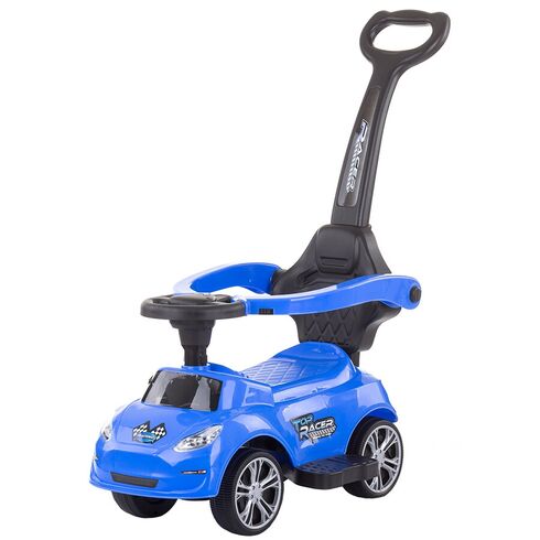 Masinuta de impins Chipolino Turbo blue cu maner, Culoare: Albastru,poza 2