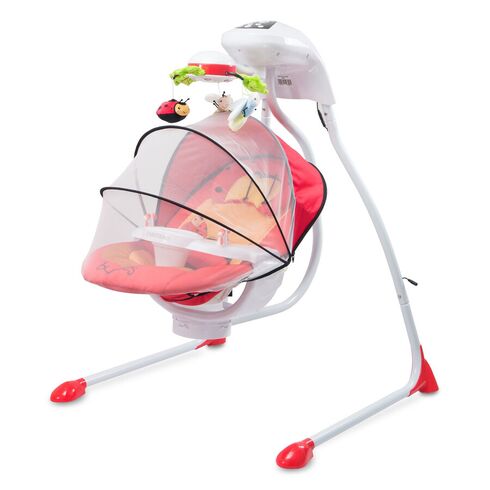 Leagan electric Caretero BUGIES Red, Culoare: Rosu,poza 3