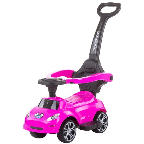 Masinuta de impins Chipolino Turbo pink cu maner, Culoare: Roz,poza 2